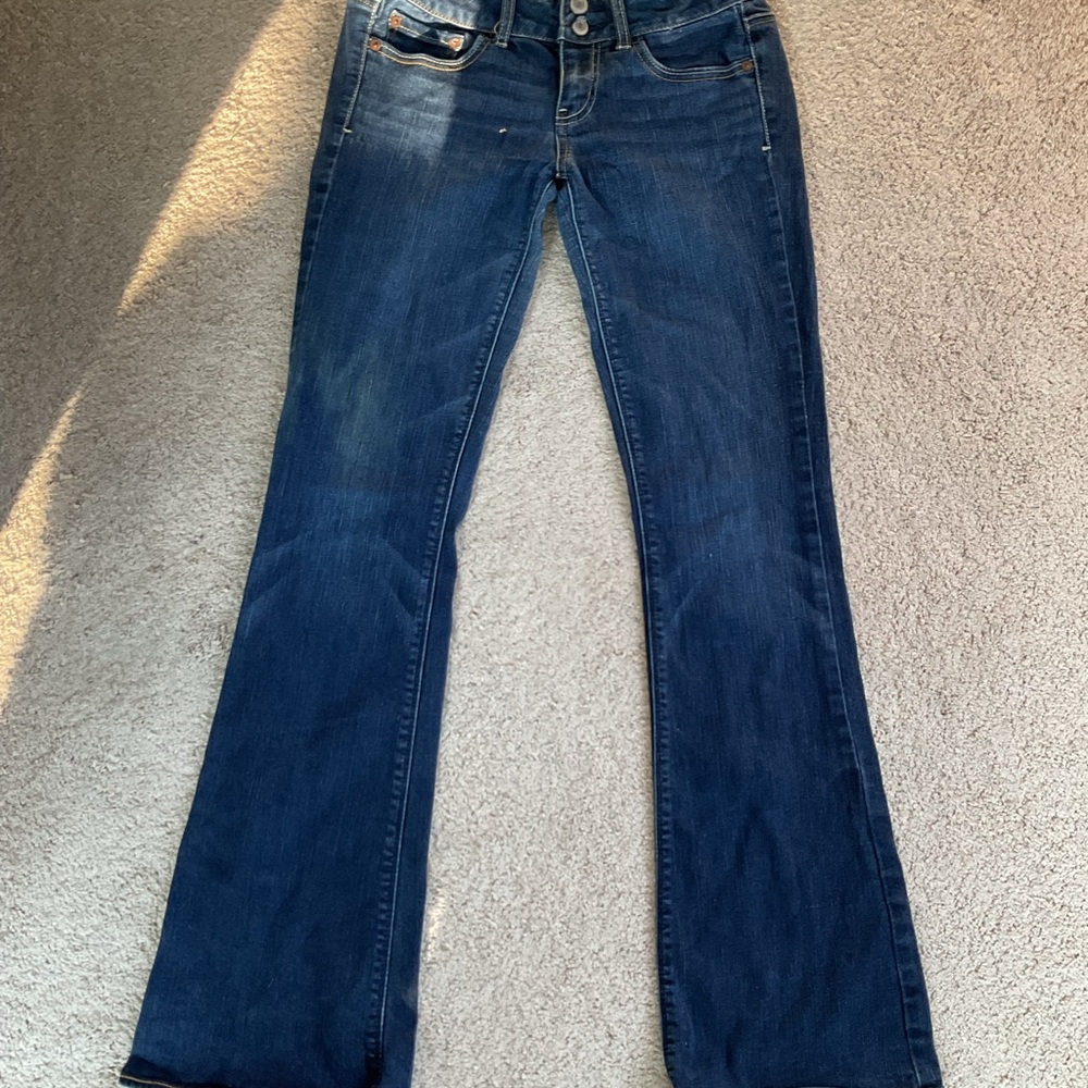 American Eagle Outfitters Dark Blue Flare Jeans